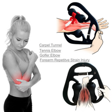 Load image into Gallery viewer, People like Rocker Climber, Plumbers, Painters, Carpenters, Butchers, Massage Therapists,  Whose jobs Require overuse of Wrist and Forearm Muscles and Cause Repetitive Strain Injuries, such as Tennis Elbow, Golfer Elbow or Climber Elbow, LittleMum Massage Roller Uses Myofascial Release Techniques to Stimulate Muscles and Improve Muscle Healing
